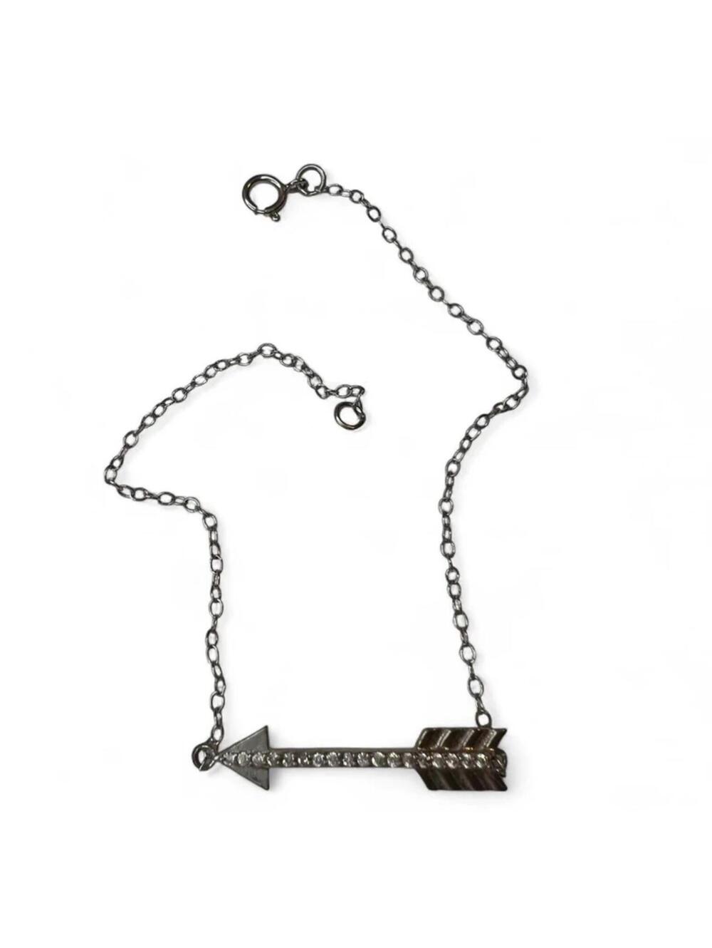 Vintage 925 Silver Dainty Arrow Bracelet